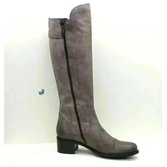 Donald Pliner Muriel Women's Brown Distressed Leather Knee High Boots Size US 10 - Picture 3 of 11